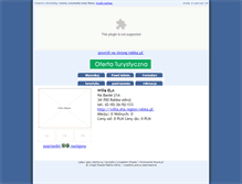 Tablet Screenshot of elawilla.turystyka.rabka.pl