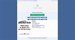 Desktop Screenshot of domino.turystyka.rabka.pl